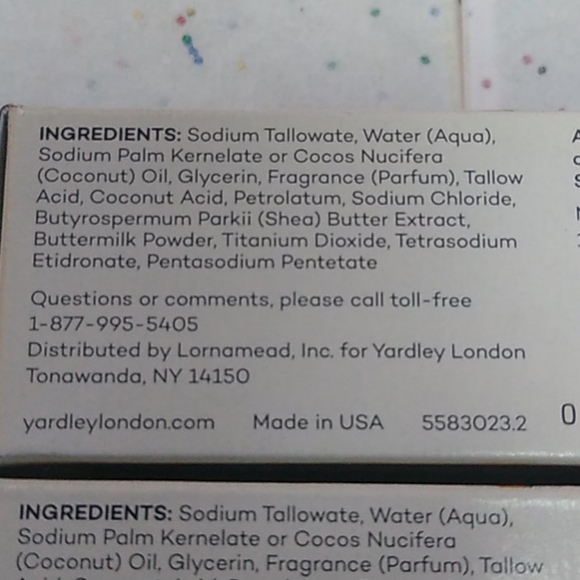 Yardley London Shea Buttermilk 4 Soap Bars - Picture 4 of 5
